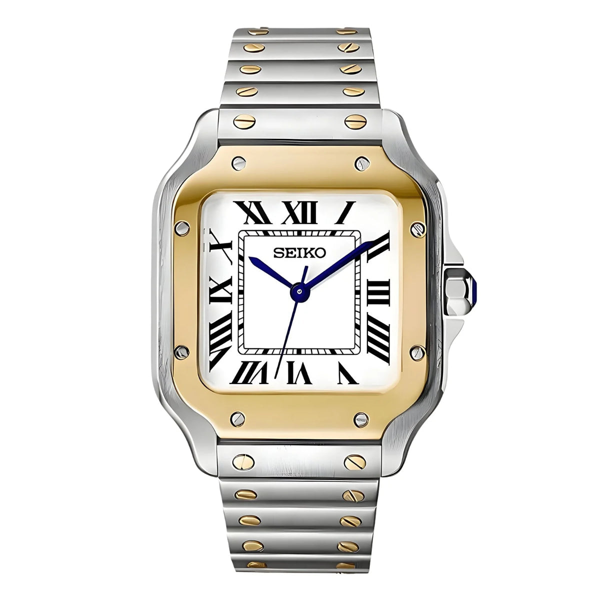SEIKOMOD Santos | Gold / Steel – SeikoMod Watch®