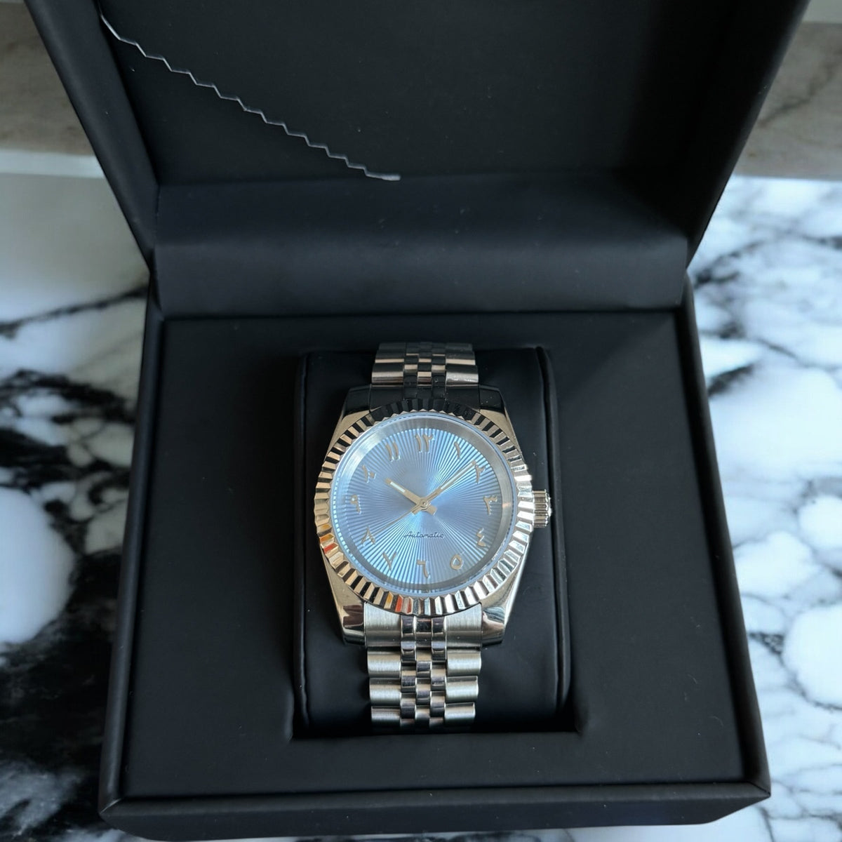 SEIKARABIC DIAL | BLEU GLACIER