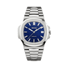Montre Seiko Mod Nautilus Bleu Marine 40mm avec boîtier en acier inoxydable, mouvement automatique NH35 et verre saphir